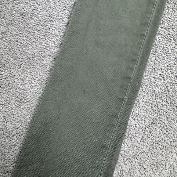 AG Adriano Goldschmied Slim Khaki Chino Pants Womens 24 Green Low Rise 28x30 - Picture 15 of 16